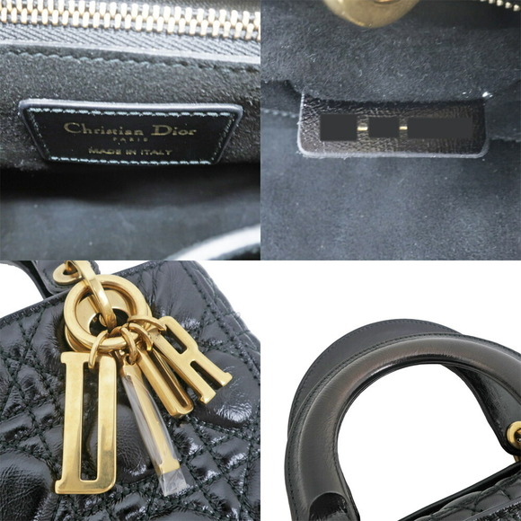 Dior Lady Dior Small Handbag Black - Picture 7 of 10